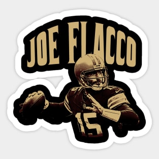 joe flacco vintage fan art Sticker